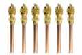 1/4 schraeder access valve with quarter copper tail Pack of Six