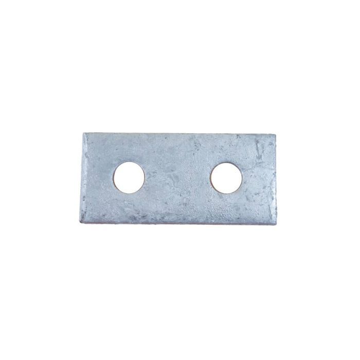 2 Hole Straight Steel Plate BZP Finish