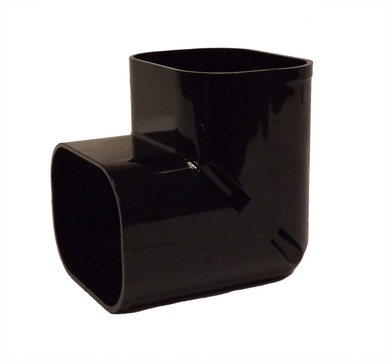 75mm Internal Elbow Slimduct Trunking Black