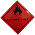 BOC Red Flammable Sticker