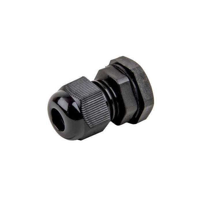 Cable Glands with Lock Nut 20mm Black x 10