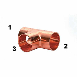 Copper Tee Piece 1/4" – Refrigeration Fitting C460-0001