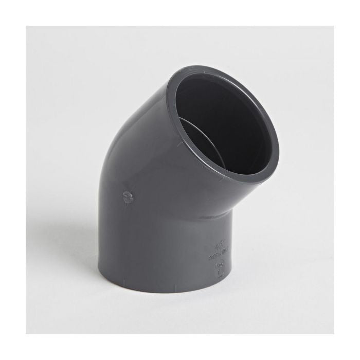 Grey Pvcu 3/4 Inch Pressure Pipe 45 Degree Elbow (25)
