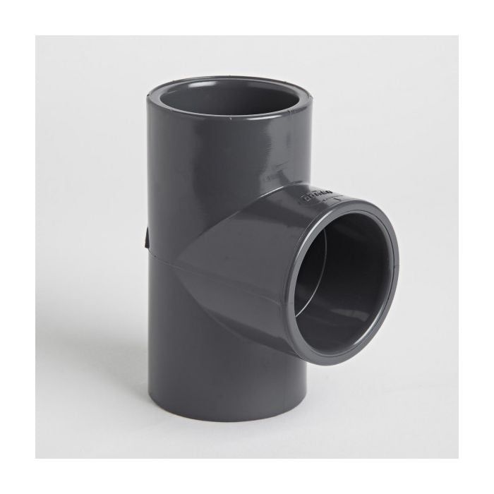 Grey Pvcu 3/4 Inch Pressure Pipe Equal Tee (25)