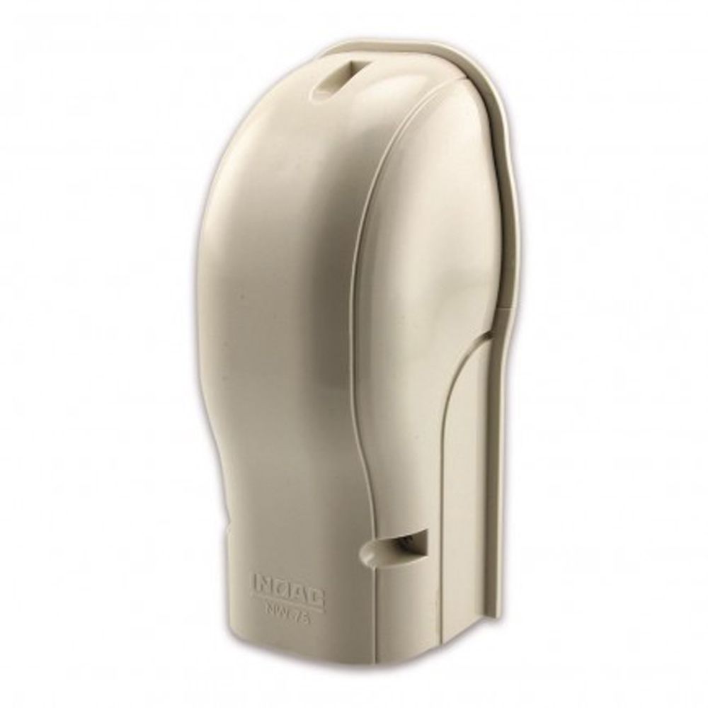 Inoac NW-75 Plastic Pipe Trunking 75mm Outlet Cover (Each)