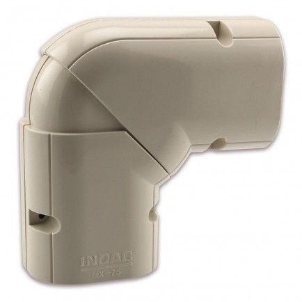 Inoac NX-100 Plastic Pipe Trunking 100mm Universal Horizontal Elbow (Each)