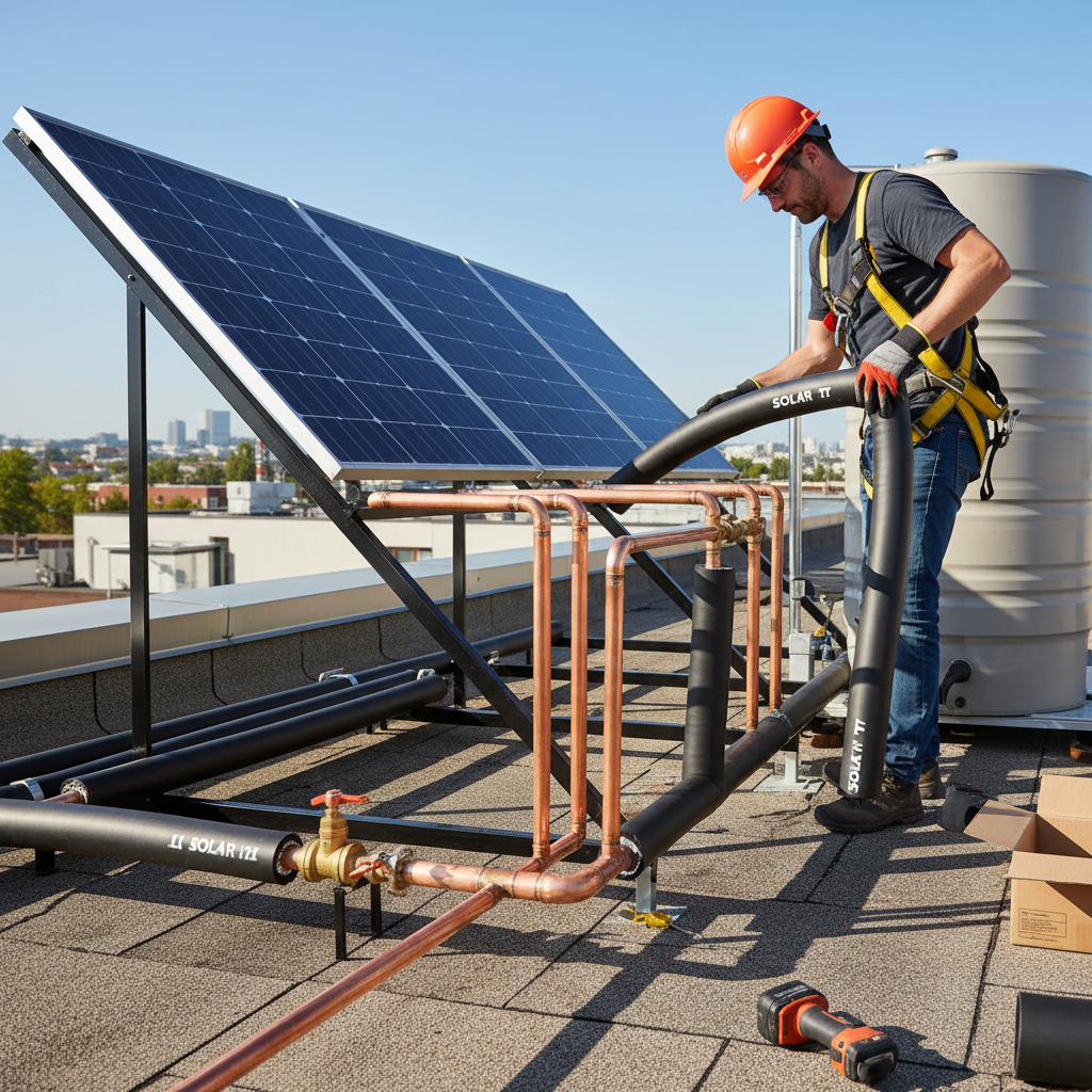 SOLAR HT tube rooftop installation