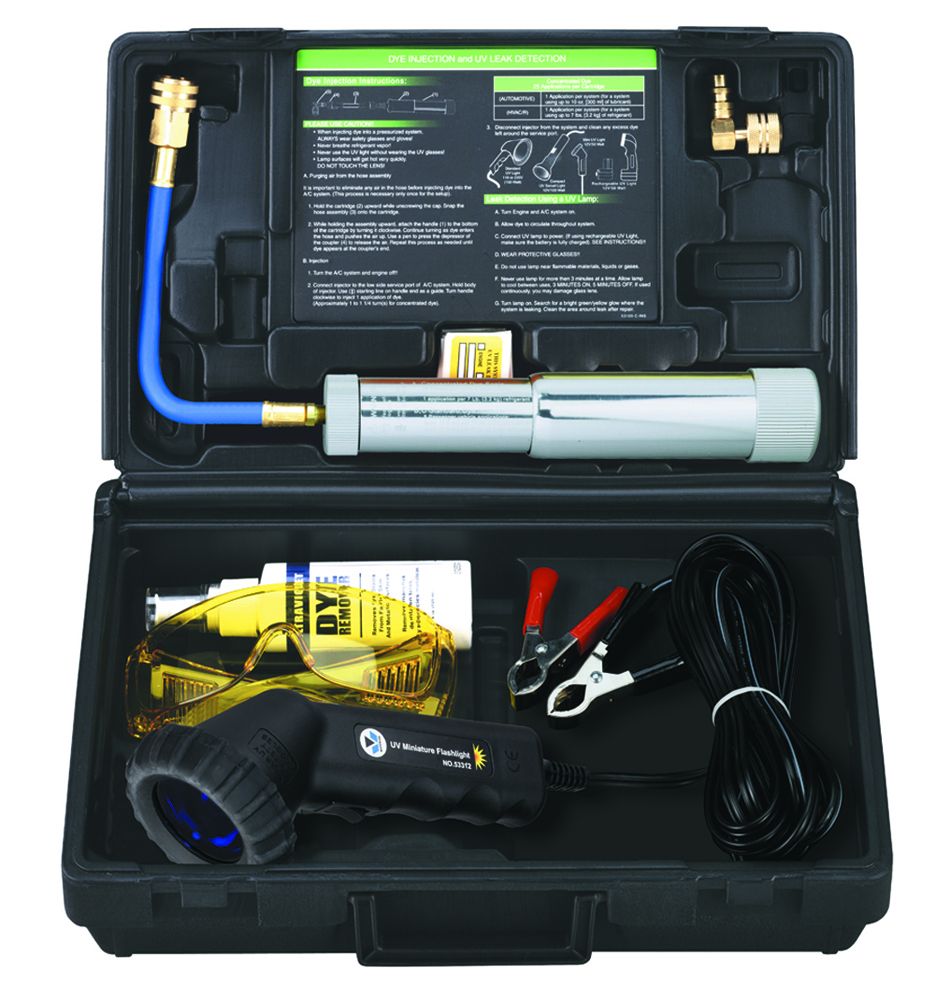 Mastercool 53500 UV mini light kit 50W/12W 2oz refill inject