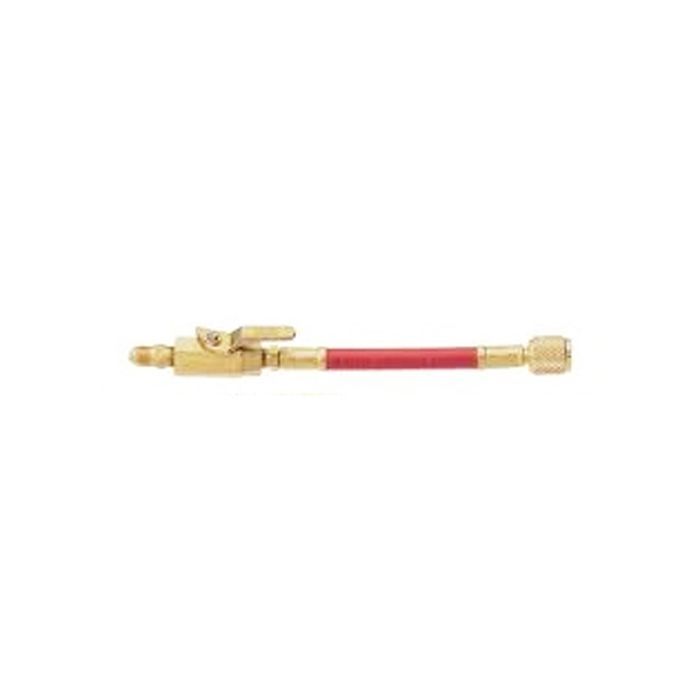 Mastercool Flexible Manual Red Straight Shut Off Valve 1/4 Flare