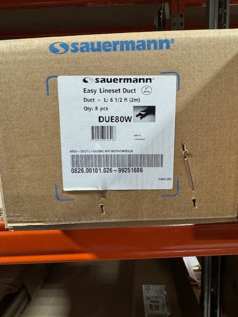 Sauermann Easy Lineset Duct White 2m — Box of 8