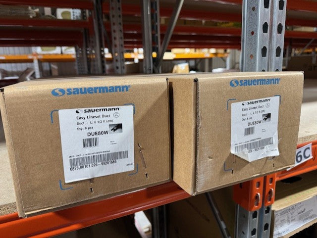 Sauermann trunking on a shelf in situ