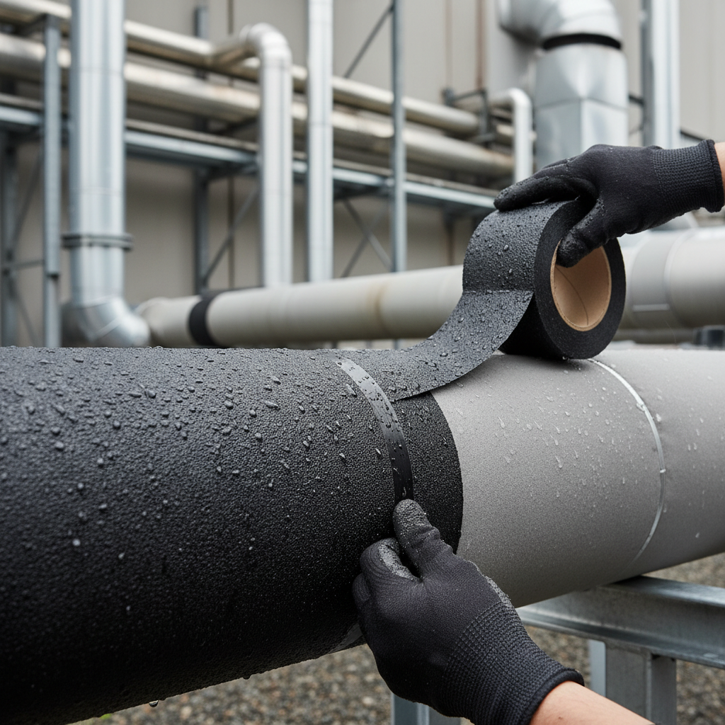 Bituminous tape application