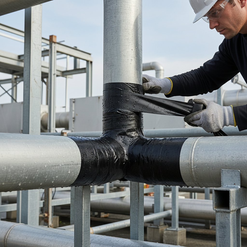 Bituminous tape outdoor installation