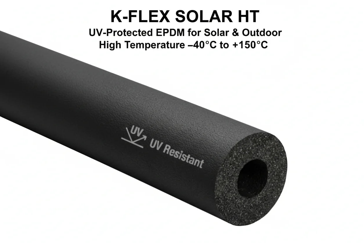 K-FLEX SOLAR HT high-temperature tube insulation 25m coil for solar thermal applications